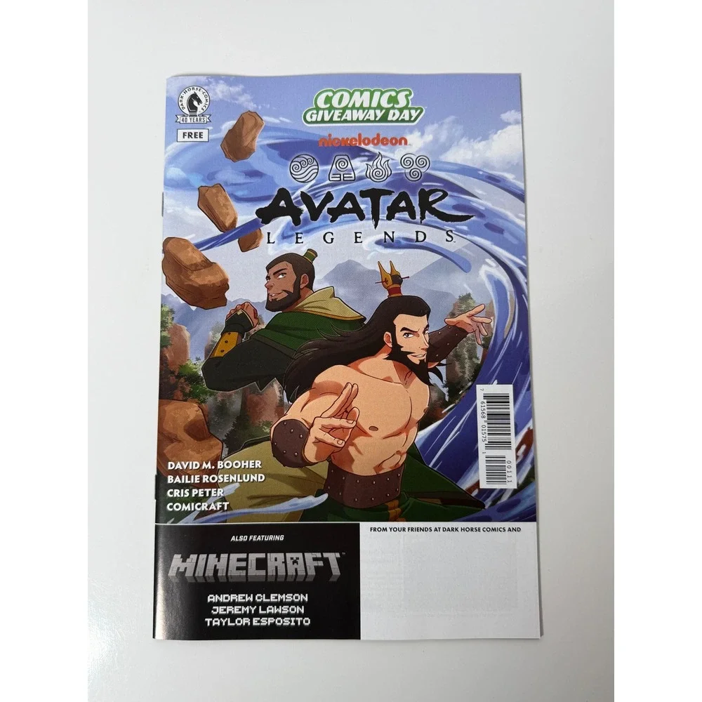Avatar Legends Minecraft Comics Giveaway Day 2024 Dark Horse Nickelodeon Comic